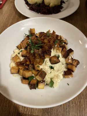 Halušky  at Střecha in Prague