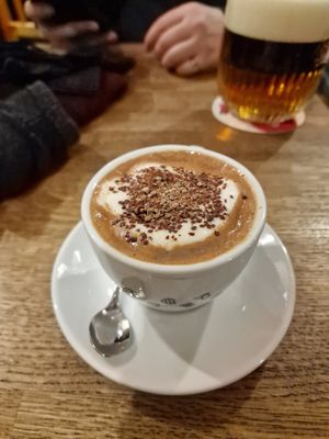 Hot Chocolate at Střecha in Prague