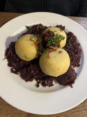 dumplings  at Střecha in Prague