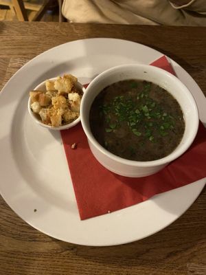 Garlic soup   at Střecha in Prague