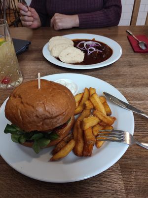 The food is really good, I highly recommend visiting! at Střecha in Prague