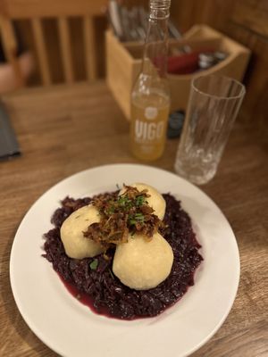 Dumplingss  at Střecha in Prague