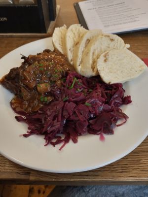 Delicious "duck" at Střecha in Prague