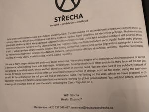 Who they are - the name means "roof" at Střecha in Prague