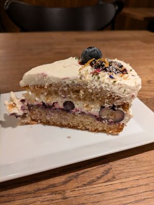Berry cream cake - delicious at Střecha in Prague