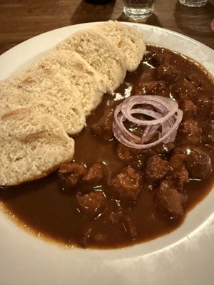 Goulasch   at Střecha in Prague