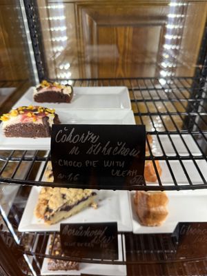 Cakes   at Střecha in Prague