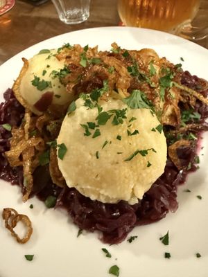 Stuffed Dumplings  at Střecha in Prague