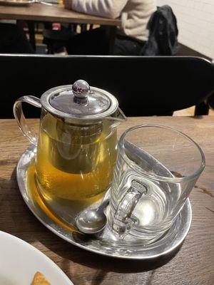 Green teaa  at Střecha in Prague