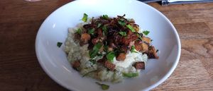 Halušky at Střecha in Prague