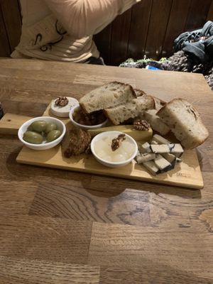 cheese board  at Střecha in Prague