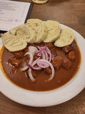 Budvarský Guláš at Střecha in Prague