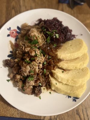 The Czech national food in vegan version? Sign me up  at Střecha in Prague