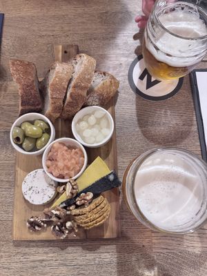 This cheese plate is incredible!!!  at Střecha in Prague