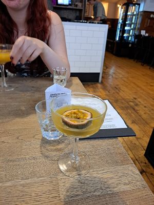 Passionfruit martini at Střecha in Prague