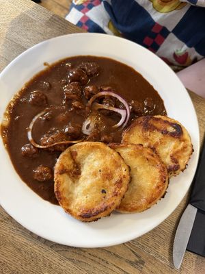 Gulasch  at Střecha in Prague