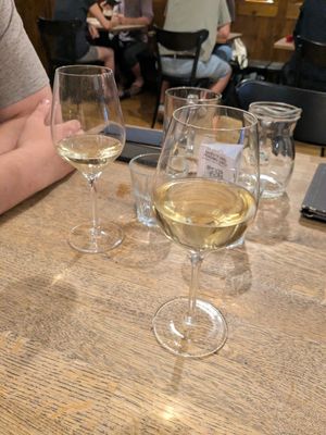 Non-alcoholic wine at Střecha in Prague