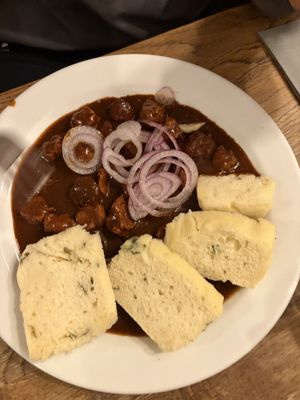 Goulash   at Střecha in Prague