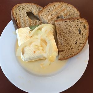 Pickled tofu  at Střecha in Prague