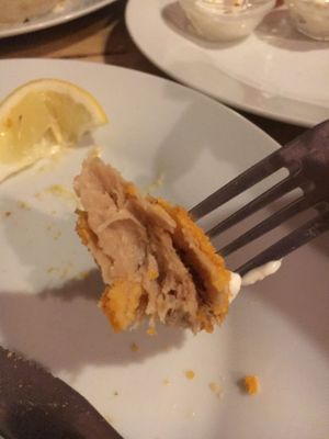 Schnitzel  at Střecha in Prague