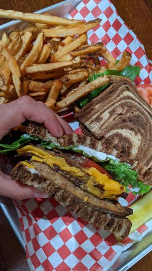 Vegan BLT with added cheese at County Fare in Wappingers Falls