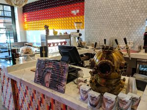 Front counter at The Dankness Dojo by Modern Times Beer in Los Angeles