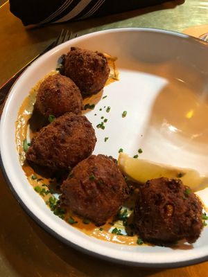 Hush puppies at The Dankness Dojo by Modern Times Beer in Los Angeles