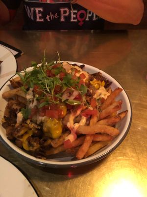 Asada fries at The Dankness Dojo by Modern Times Beer in Los Angeles