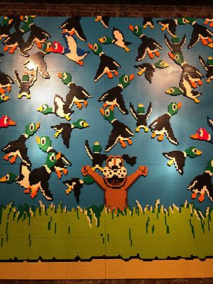 Duck hunt LEGO wall!  at The Dankness Dojo by Modern Times Beer in Los Angeles