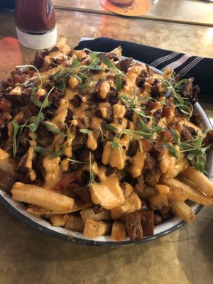 Asada fries  at The Dankness Dojo by Modern Times Beer in Los Angeles