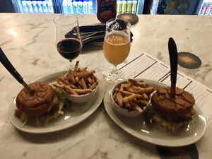 Burgers and beer at The Dankness Dojo by Modern Times Beer in Los Angeles