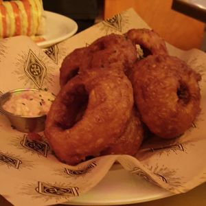 Onion rings at The Dankness Dojo by Modern Times Beer in Los Angeles