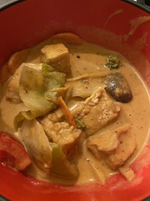 Panang curry was delicious, so much flavor! at Jhanjay - Wallingford in Seattle