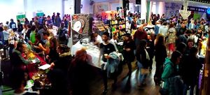 2019 Fest 1st floor vendors area at Veganario in Lisbon