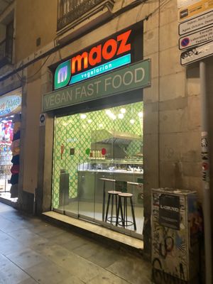 Outside   at Maoz in Barcelona