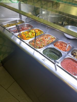 More fillings   at Maoz in Barcelona