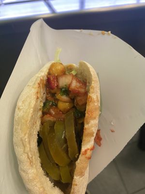 Falafel pitta   at Maoz in Barcelona