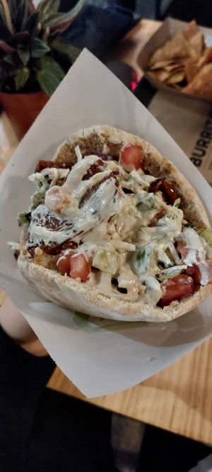 Pita Falafel (6,90€) at Maoz in Barcelona