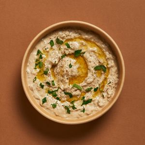 Baba Ganoush/Mutabal at Maoz in Barcelona
