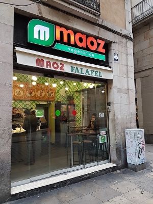 front of Maoz at Maoz in Barcelona