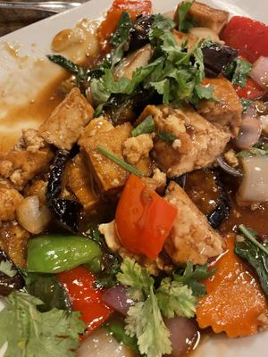 Tofu eggplant at Dagon in Honolulu