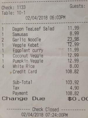 Reasonable prices and good portions at Dagon in Honolulu