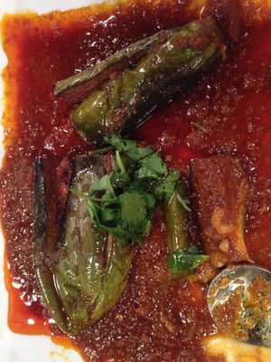 Eggplant curry at Dagon in Honolulu