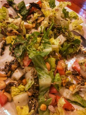 Tea Leaf Salad at Dagon in Honolulu