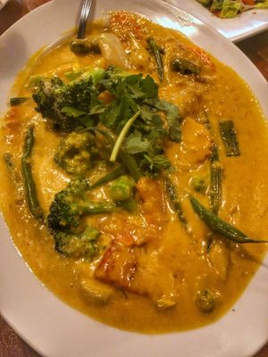 Coconut Veggie Curry at Dagon in Honolulu