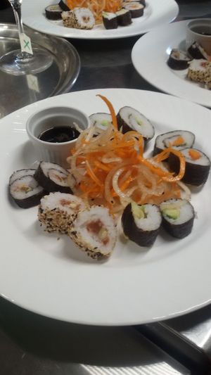 Sushi vegano at Trattoria All' Angelo di Canaglia Mauro in Piovene Rocchette