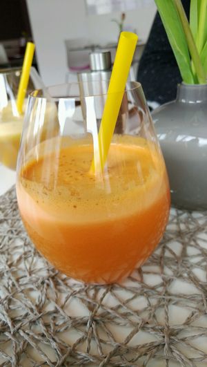 fresh smoothie (ginger, mango, apple...)  at Mayr's Bistro in Planegg