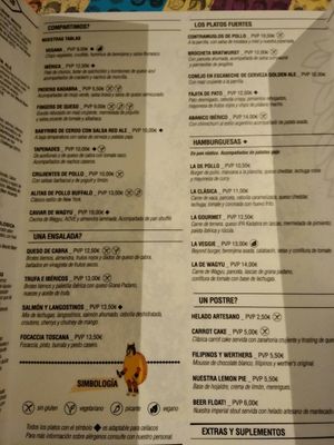 Menu at Kadabra León in Leon