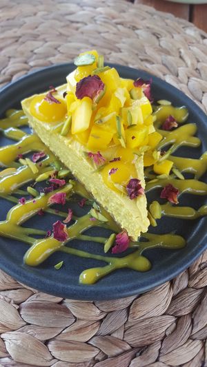 Mango cheesecake at Boho Eatery in Nairobi