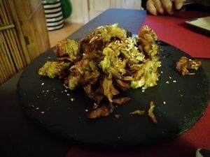 Alcachofas #Veganuary at Natura Colinas in Valencia